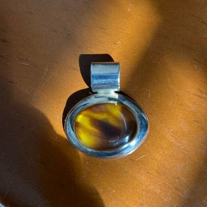 Tiger 🐅 Eye Pendent - Sterling